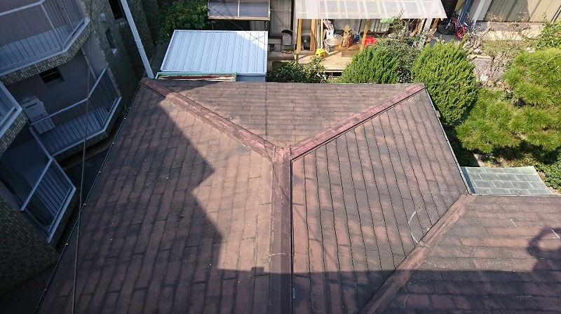 屋根塗装工事施工例写真②